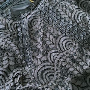 Gianni Bini navy lace jump suit